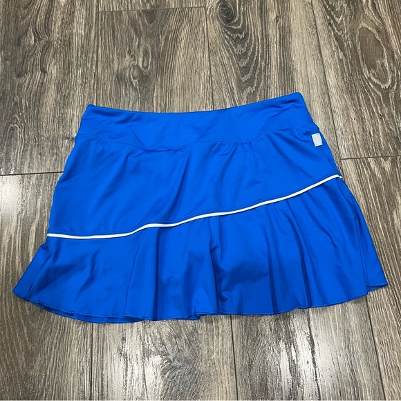 ☀️ 3/$30 Nike Dri-Fit bright blue with white stripe tennis skort - Picture 2 of 7